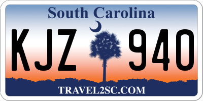 SC license plate KJZ940