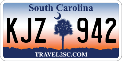 SC license plate KJZ942