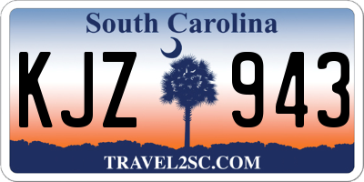 SC license plate KJZ943