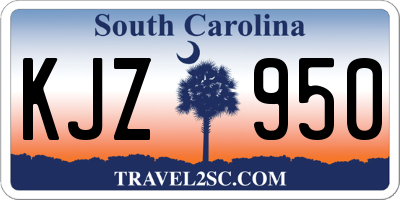 SC license plate KJZ950