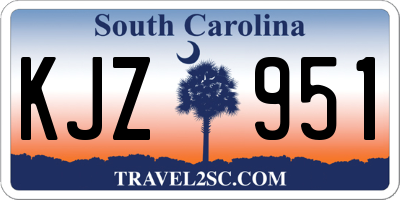 SC license plate KJZ951