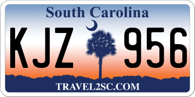 SC license plate KJZ956