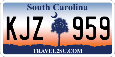 SC license plate KJZ959