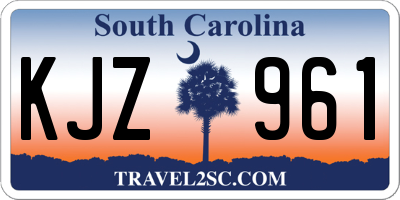 SC license plate KJZ961