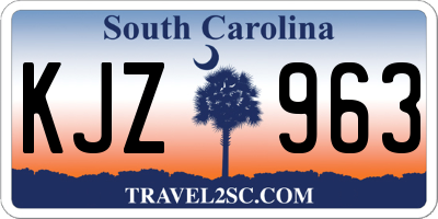 SC license plate KJZ963