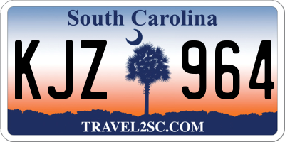 SC license plate KJZ964