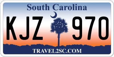 SC license plate KJZ970