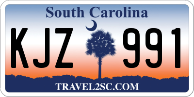 SC license plate KJZ991