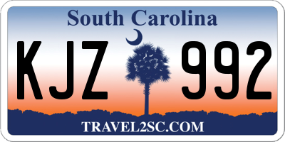 SC license plate KJZ992