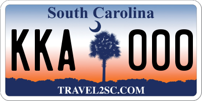 SC license plate KKA000