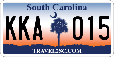 SC license plate KKA015