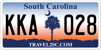 SC license plate KKA028