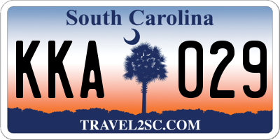 SC license plate KKA029