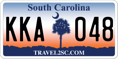 SC license plate KKA048
