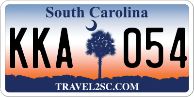 SC license plate KKA054