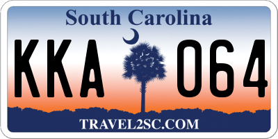 SC license plate KKA064
