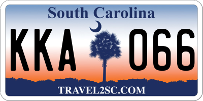SC license plate KKA066