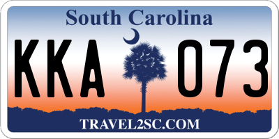 SC license plate KKA073