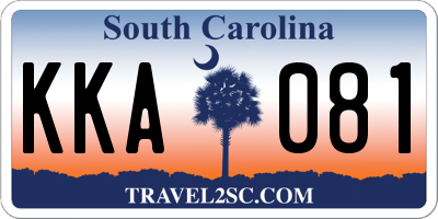 SC license plate KKA081