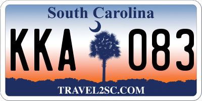 SC license plate KKA083