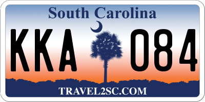 SC license plate KKA084