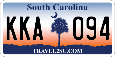 SC license plate KKA094