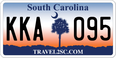 SC license plate KKA095