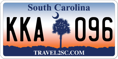 SC license plate KKA096