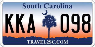 SC license plate KKA098