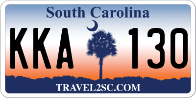 SC license plate KKA130