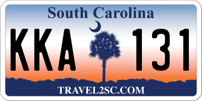 SC license plate KKA131