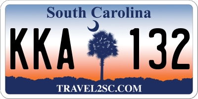 SC license plate KKA132