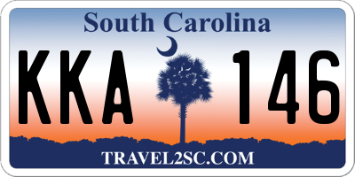 SC license plate KKA146