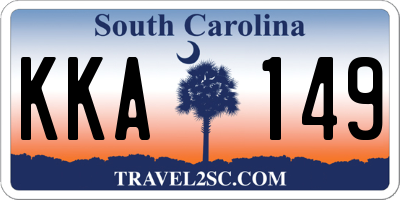 SC license plate KKA149