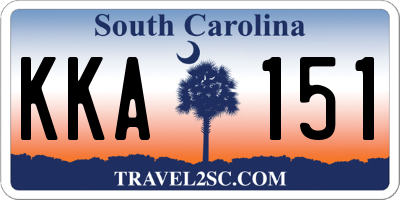 SC license plate KKA151