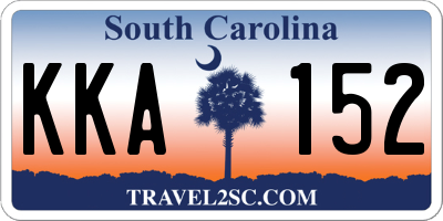 SC license plate KKA152