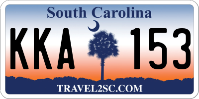 SC license plate KKA153