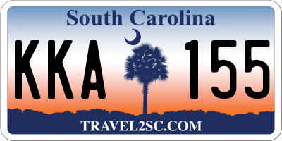 SC license plate KKA155