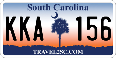 SC license plate KKA156