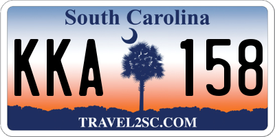 SC license plate KKA158