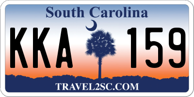 SC license plate KKA159