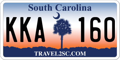 SC license plate KKA160