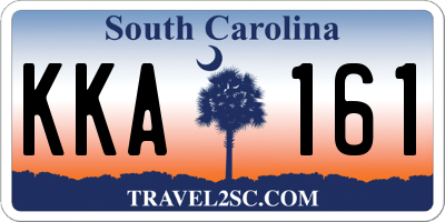 SC license plate KKA161