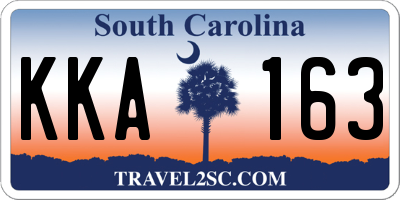 SC license plate KKA163
