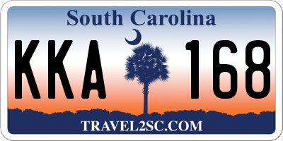 SC license plate KKA168