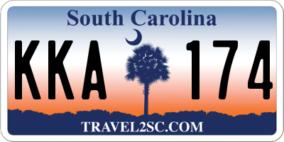 SC license plate KKA174