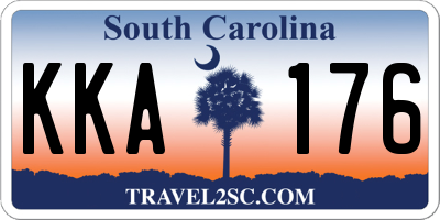 SC license plate KKA176