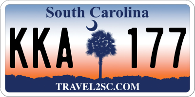 SC license plate KKA177