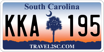 SC license plate KKA195