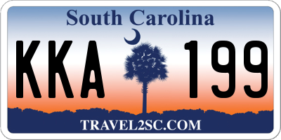 SC license plate KKA199